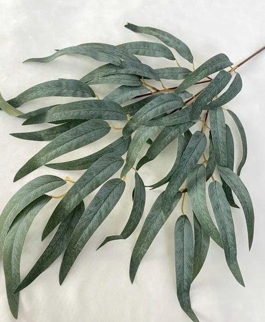 Artificial Green Silk Eucalyptus Globulus Labill Stems 68cm