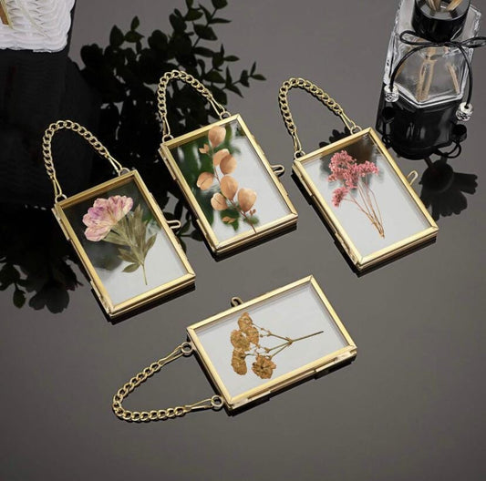 Mini Hanging Glass Frames 2x3 - Perfect For Pressed Flower Art